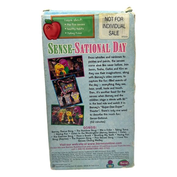 Barney & Friends Sense-Sational Day VHS 1999 Video Tape  Classic Collection - Picture 6 of 7